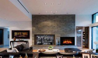 Chelsea Curved Wall Mounted Electric Fireplace N2