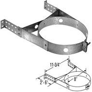 Chimney 70640 6 in. Dura Vent Duratech Wall Strap- Galvanized