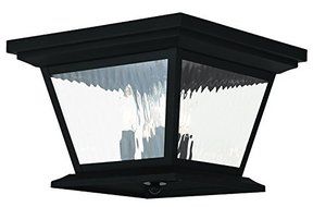 Livex Lighting 20249-04 Hathaway 4-Light Outdoor Ceiling Mount, Black by Livex Lighting