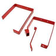 Spares2go Universal Lockable Wall Ladder Rack Brackets (Red) by Spares2go