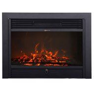 Tek Widget 28.5 Embedded Electric Fireplace Heater with Glass View N5