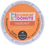 32 Count - Dunkin Donuts Hazelnut Flavored Coffee K-Cups For Keurig K Cup Brewers (2 boxes of 16 k cups) N6
