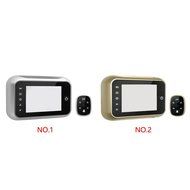 MuLuo 3.5&quot; Screen Digital Door Peephole Viewer Doorbell Night Vision Wide Angle Security Camera silver