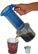Cafejo My French-Press with K-Cup Pod and Ground Coffee Adaptors Plus, Various Coffee Samples N8