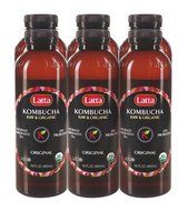 Latta Kombucha Green Tea Lemon Balm, Raw and Organic, only 2 gm of sugar, Promotes Healthy Weight Loss, Packed... N7