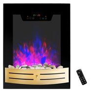 AKDY 19" Tempered Glass 1500W Wall Mount Touch Screen Timer 2 Setting LED Stone Rock Bedroom Electric Fireplace... N9