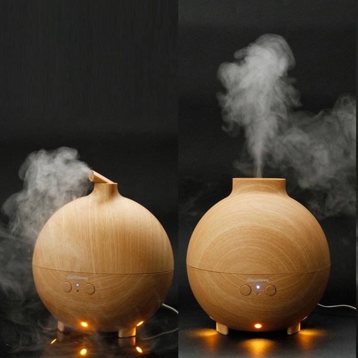 Excelvan DT-003 500ml Essential Oil Aroma Diffuser Ultrasonic Humidifier Air Mist Aromatherapy Purifier Dark Wood... N2