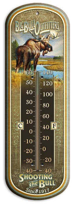 American Expedition Tin Thermometer - Bear's Den Cabin Rentals N8