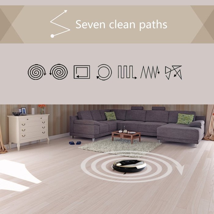 JISIWEI S+ Wi-Fi Enabled Robotic Vacuum Floor Cleaner with Camera and Mobile App Remote Control for Pets and Allergies... N11