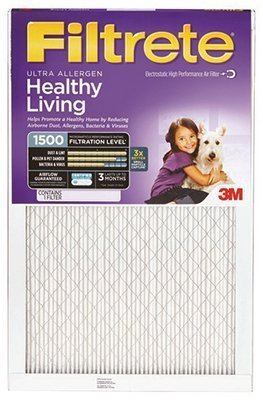 25x25x1, Filtrete Ultra Allergen Reduction Furance Filter Air Filter, MERV 11, by 3m
