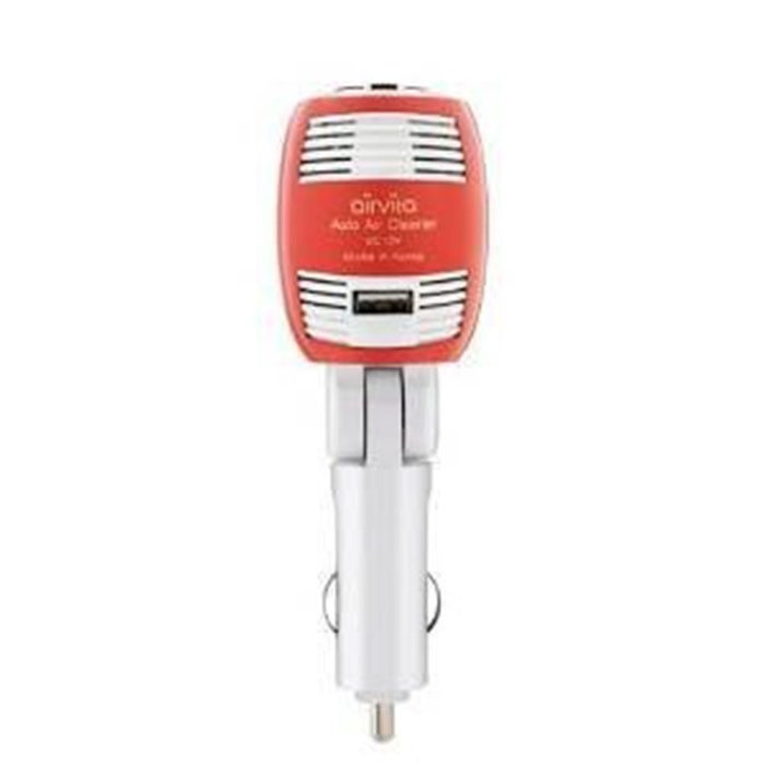 Airvita Car wireless Air Stick CigarJack Aip Purifier USB 180&deg;Adjustable Angle (Red) N4