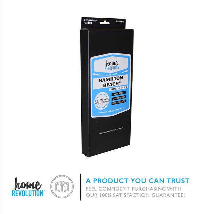 2 Hamilton Beach True Air 04383 04384 04385 990051000 Compact Comparable Aftermarket Air Purifier Filter. A Quality... N3