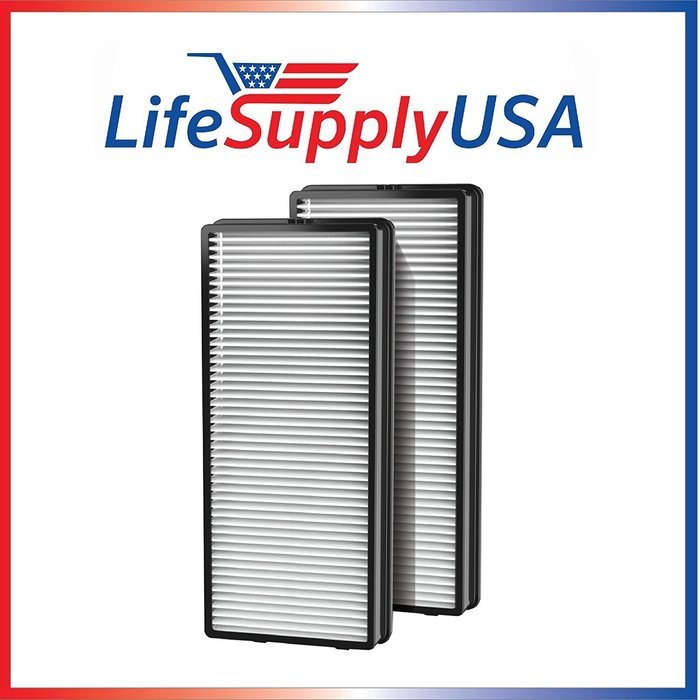 2 Sets - 4 pcs Replacement Hepa Air Filter Set Fits Homedics AR-OTFL AR-15, AR-25, AR-35 and AR-45 - By LifeSupplyUSA