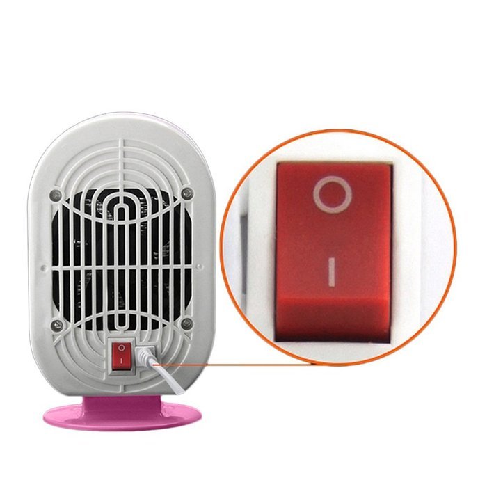 Rubility Fashion Mini Heater Table Warmer Low Power Household Warmer (Pink) N3