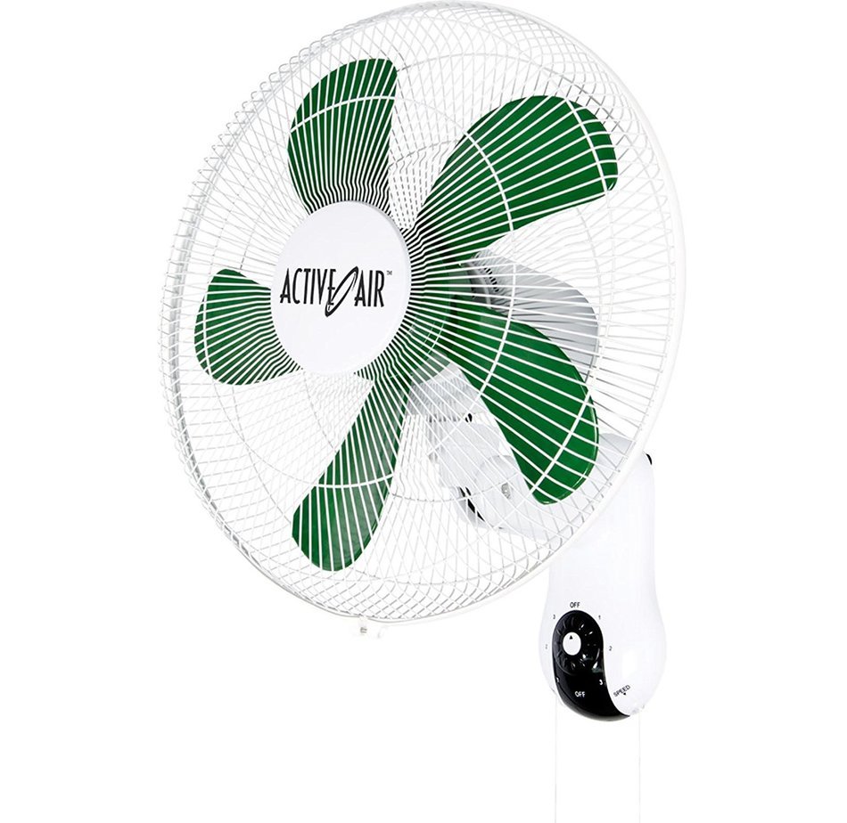 Active Air Fan - (6) HYDROFARM ACF16 16" Wall Mountable Oscillating Hydroponic Fans