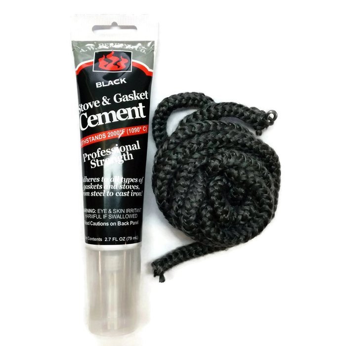 Midwest Hearth Wood Stove Replacement Gasket Kit for Woodburning Stoves - Graphite Impregnated Fiberglass Gaskets... N10