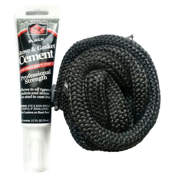 Midwest Hearth Wood Stove Replacement Gasket Kit for Woodburning Stoves - Graphite Impregnated Fiberglass Gaskets... N11