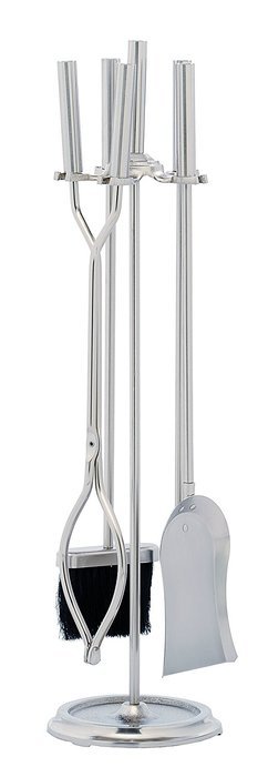 Minuteman International X830856 Brushed Steel 4-Tool Fire Set