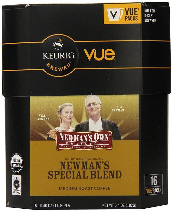 Newman's Own Organics Special Blend, Vue Cups for Keurig Vue Brewers, (16 Count) N3