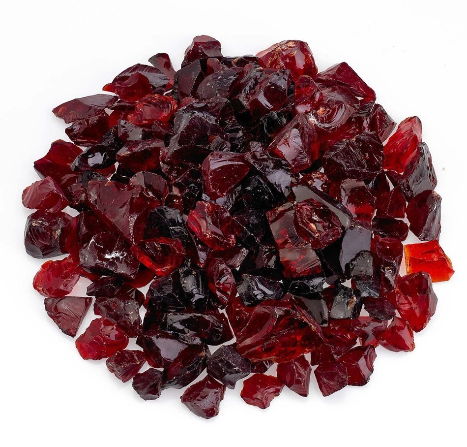 American Fireglass 9 to 12mm Fire Pit and Outdoor Fireplace Glass, Small, 10-Pound, Dark Blue N2