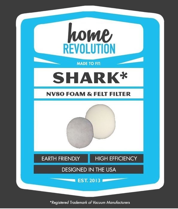 Shark NV80 HEPA Filter Home Revolution Brand Replacement Fits Shark Navigator Professional Model NV80 Vacuums,... N2