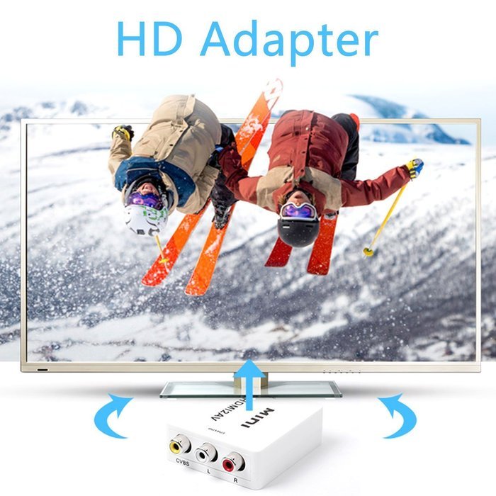 HDMI Converter,NUTK 1080P HDMI to AV 3RCA CVBs Composite Video Audio Converter Adapter Supporting PAL/NTSC with... N5