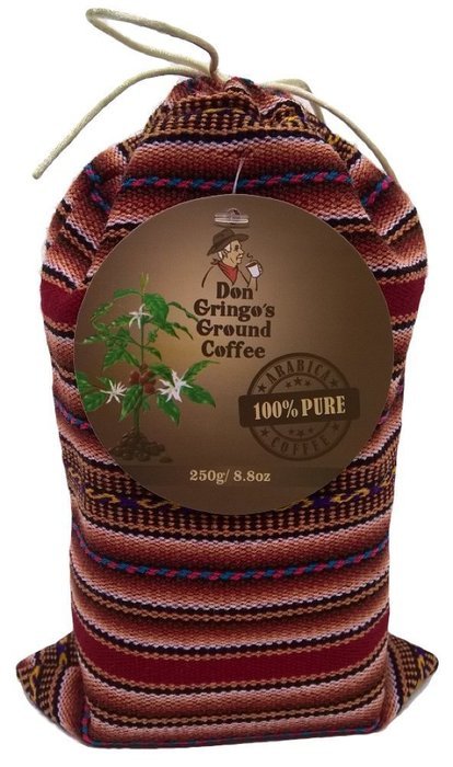 Don Gringo&acute;s Ground French Dark Roast Coffee Peruvian Andes&acute; Gourmet Arabica Selection. Single Origin Blend, Organically... N14