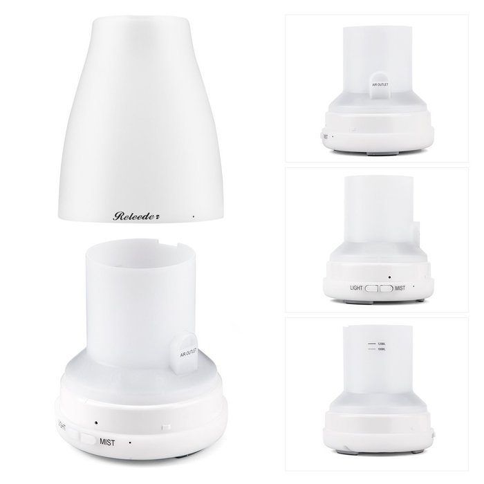 RELEEDER Aromatherapy Essential Oil Diffuser 7 colors,120ml Ultrasonic Cool Mist Aroma Humidifier, Waterless Auto... N8