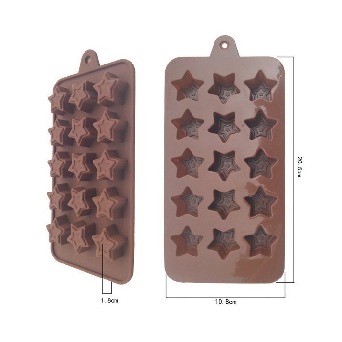 Star Shape Chocolate Silicone Mold Baking Cake Decoration