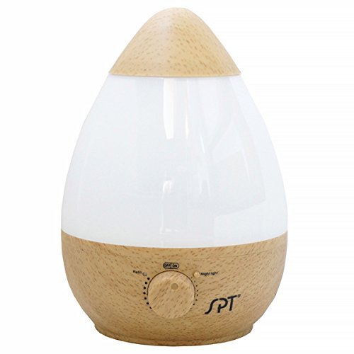 Ultrasonic Wood Grain Humidifier with Fragrance Diffuser Auto shut-off protection by SPT