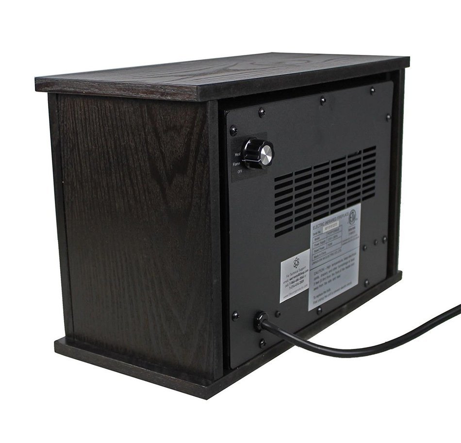 Youzee 750W Infrared Quartz Mini Wood Fireplace Space Heater | LS-PCFP1056 N4
