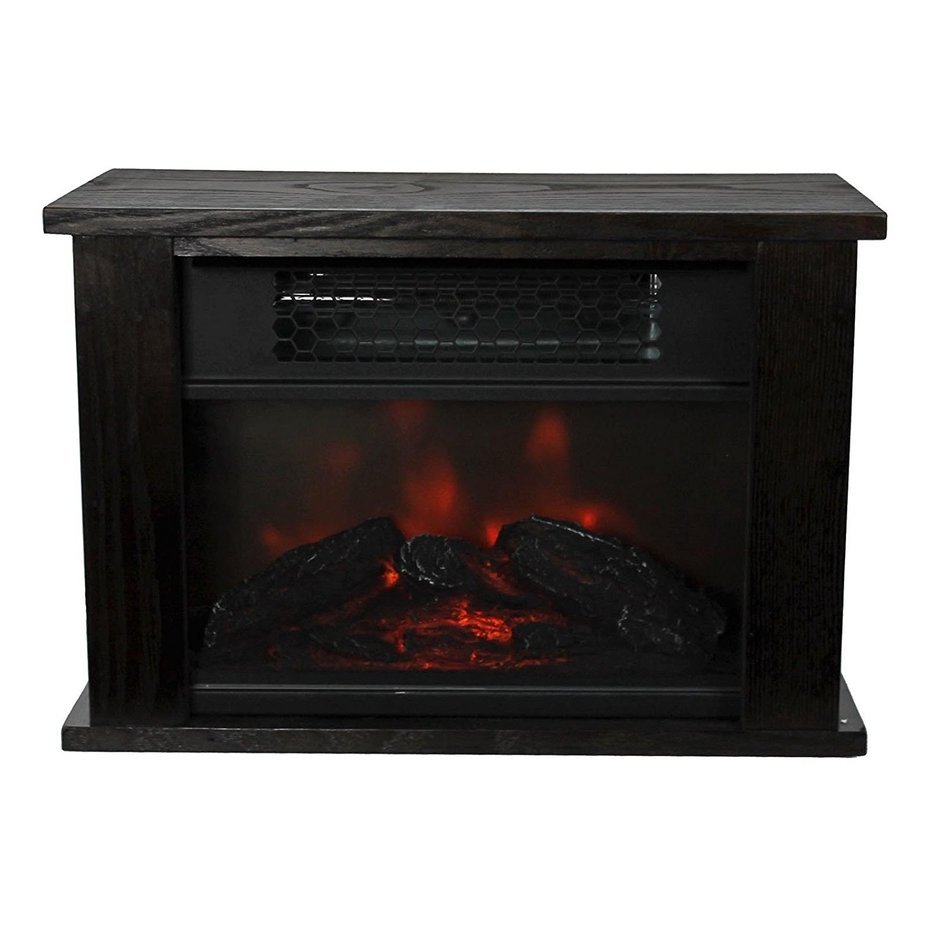 Youzee 750W Infrared Quartz Mini Wood Fireplace Space Heater | LS-PCFP1056 N6