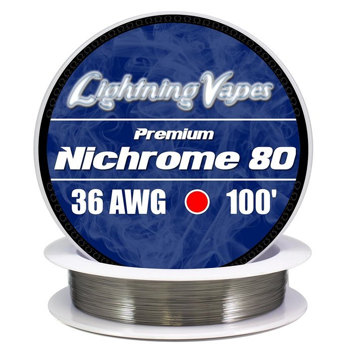 Genuine Lightning Vapes 36 AWG Nichrome 80 Wire 100'
