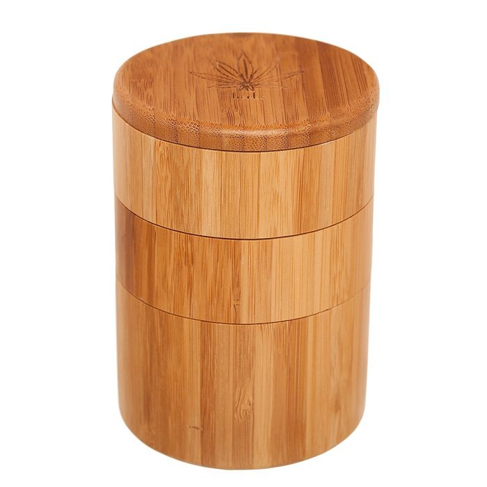 Totally Bamboo Small Salt Box, Bamboo Container With Magnetic Lid For 