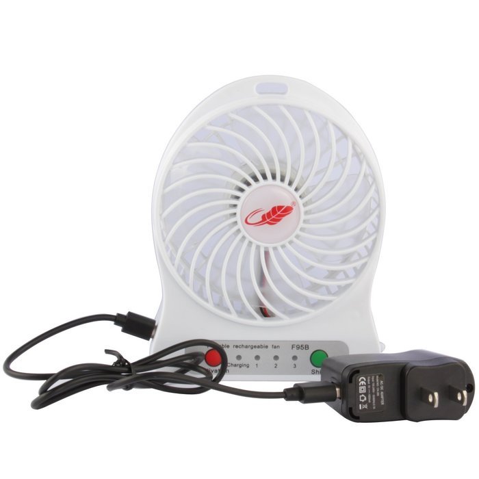 Somnr&nbsp; 4-inch Handheld Portable Mini USB Fan Powered by 18650 Lithium Rechargeable Battery, 4 Vanes, 3 out of... N4