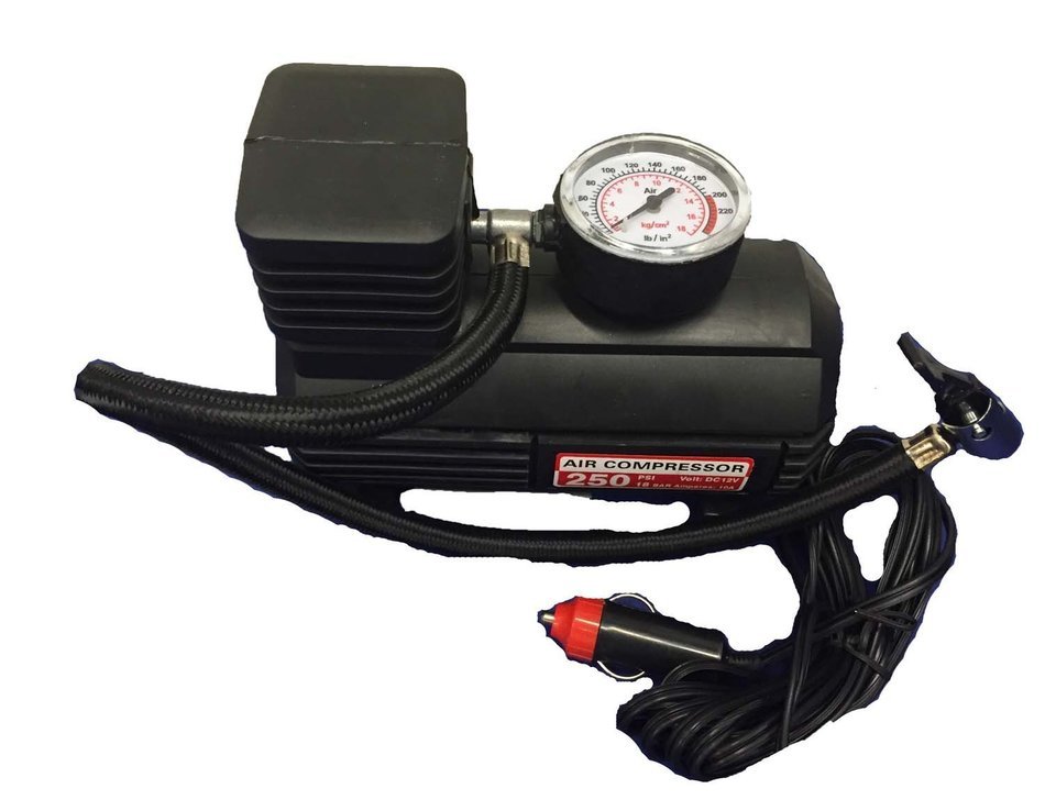 OMNI 250 PSI 12 Volt Mini Air Compressor for Tires and Balls