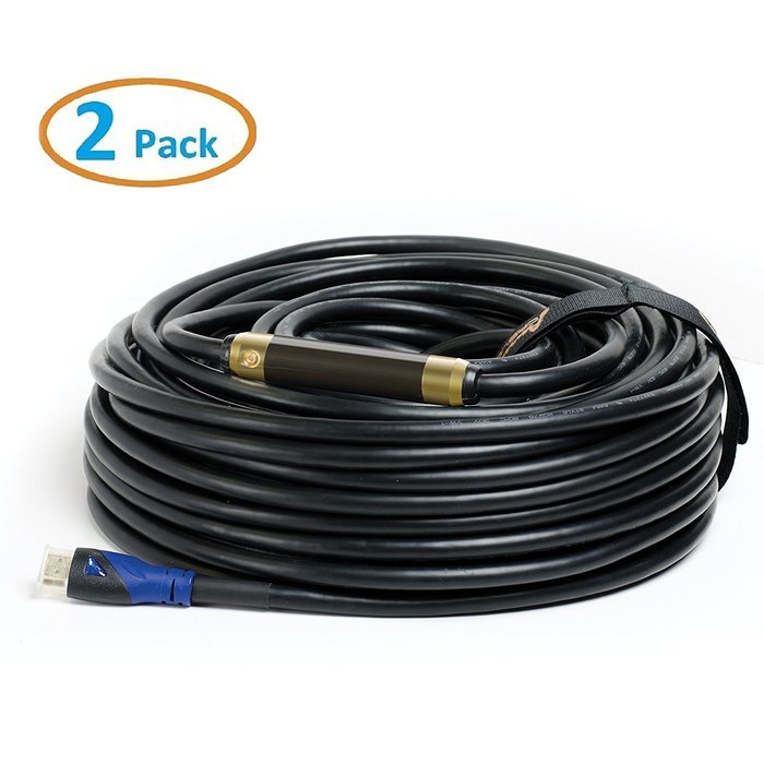 Aurum Ultra Series - High Speed HDMI Cable (100 ft) w/ Built-in Signal Booster - Supports 3D & Audio Return Channel... N8