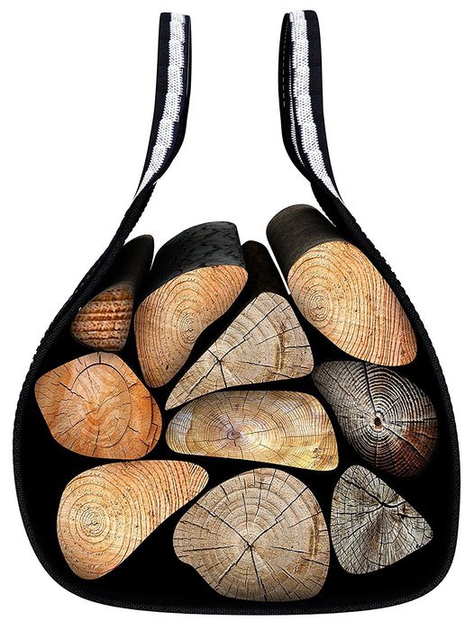 Firewood Carrier - Deluxury Fireplace Accessories: Durable Canvas Handler, Log Tote and Carrying Bag - Premium... N4