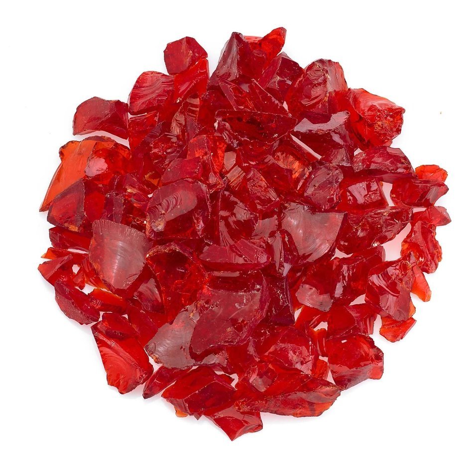 American Fireglass 9 to 12mm Fire Pit and Outdoor Fireplace Glass, Small, 10-Pound, Dark Blue N4
