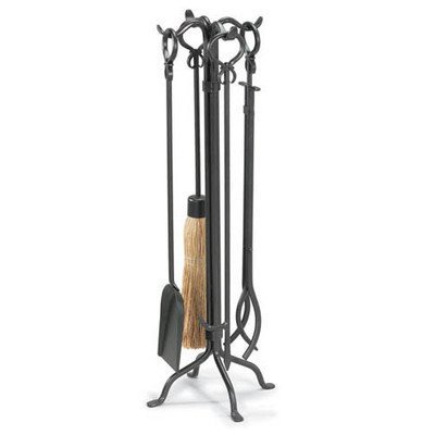 Shakespeare's Garden 5 Piece Iron Fireplace Tool Set