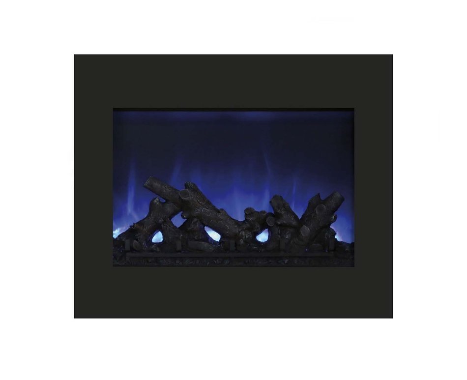 Amantii ZECL-26-2923-BG Zero Clearance Series Built-In Electric Fireplace with Ice Media Kit, 26 Inch N11