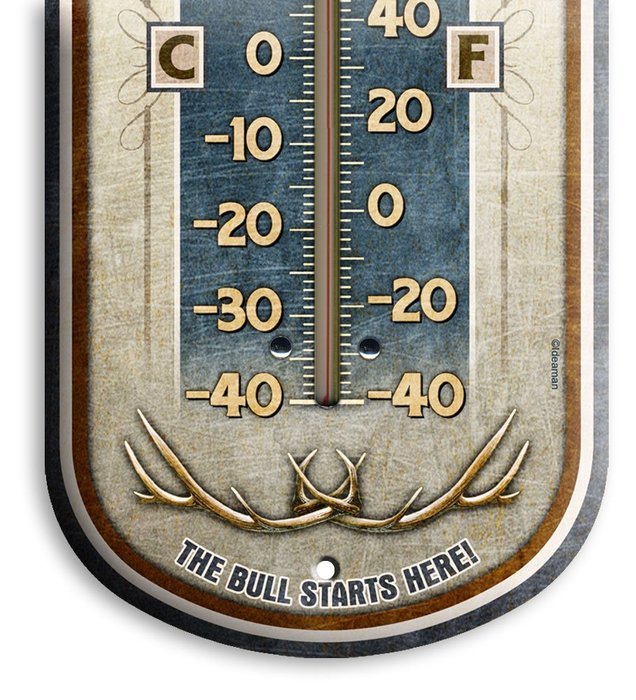 American Expedition Tin Thermometer - Bear's Den Cabin Rentals N15