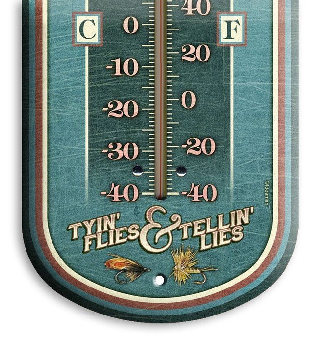 American Expedition Tin Thermometer - Bear's Den Cabin Rentals N18