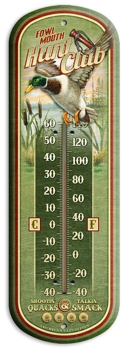 American Expedition Tin Thermometer - Bear's Den Cabin Rentals N19