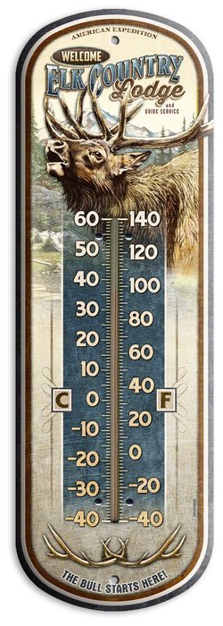 American Expedition Tin Thermometer - Bear's Den Cabin Rentals N20