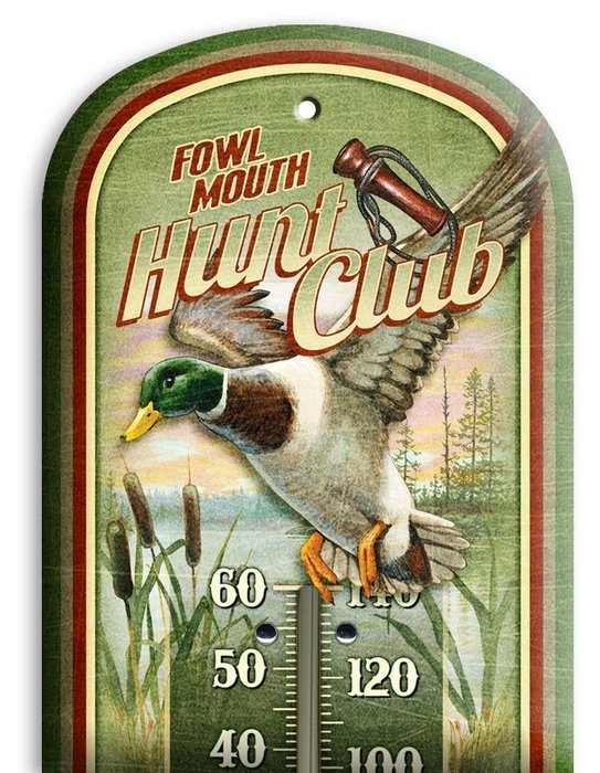 American Expedition Tin Thermometer - Bear's Den Cabin Rentals N21