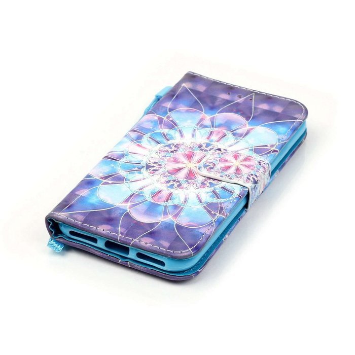 iPhone 7 Case,Yaheeda [3D Colored Drawing] [Flip Fit] Premium PU Leather Card-Slots Cash-Slots & Kickstand [Anti-Scratches... N5