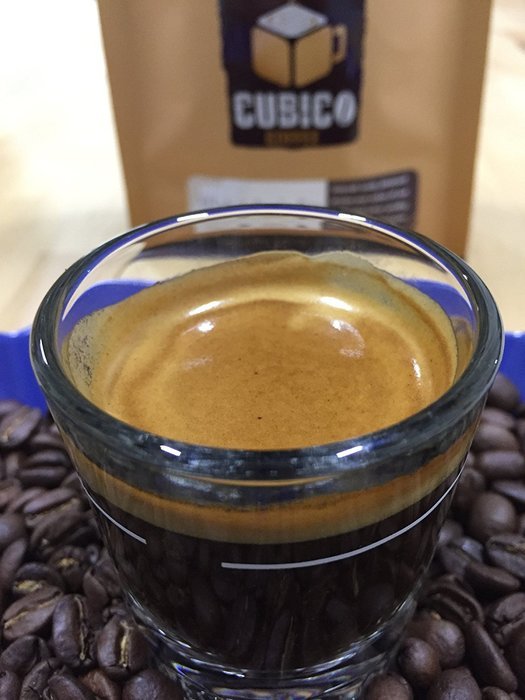 Espresso Coffee - Cubico Specialty Coffee - Gourmet Roasted Arabica Whole Bean Espresso Blend - 12 Ounce (Dark... N15
