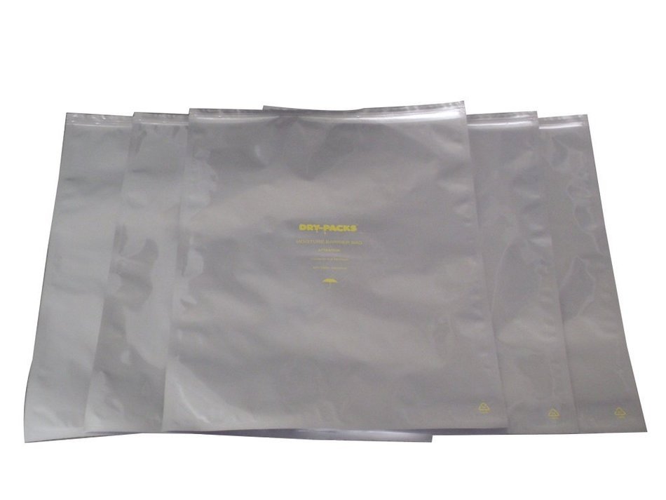 Dry-Packs 18 by 24-Inch Mylar Moisture Barrier Zipper Seal Recloseable Bag, Pack of 5