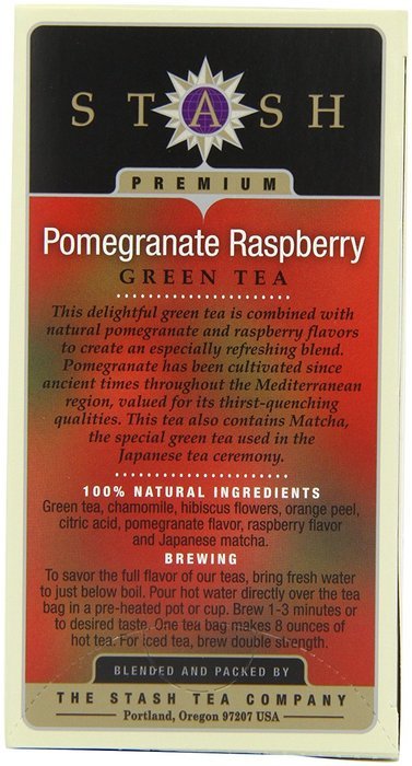 Stash Tea Green Chai Tea, 20 Count Tea Bags in Foil (Pack of 6) N78